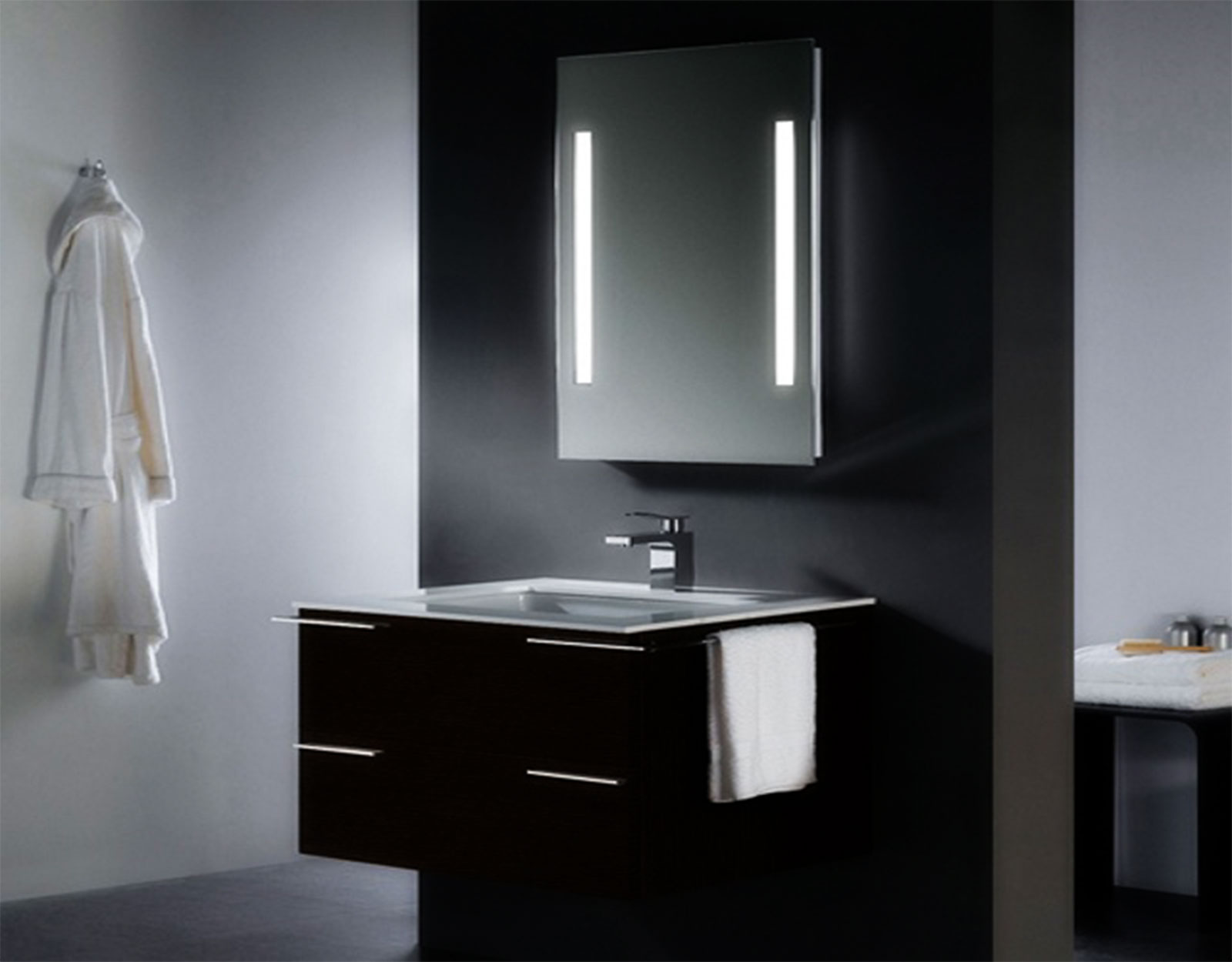 Bathroom Vanity And Mirror Set