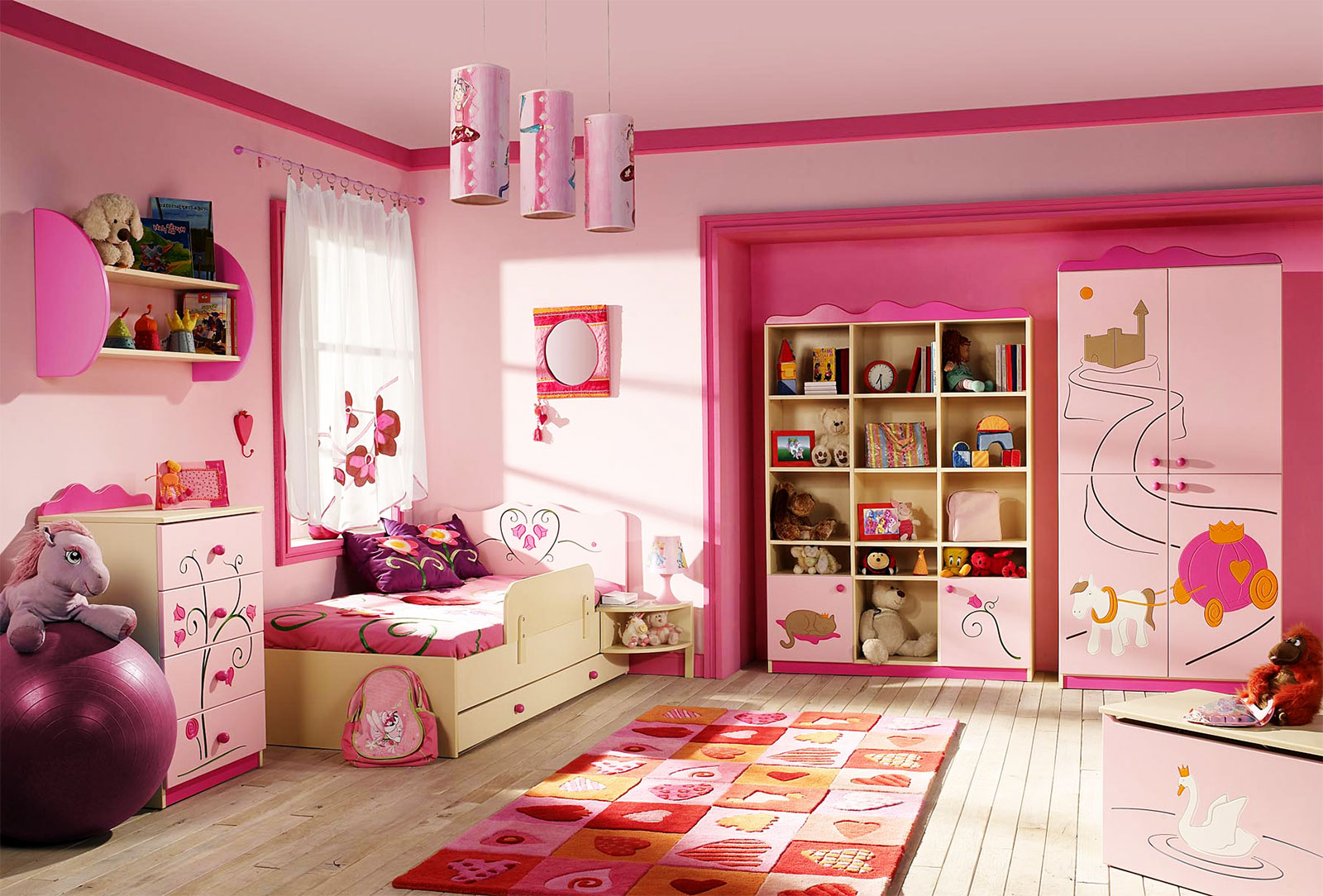 pink kids bedroom furniture