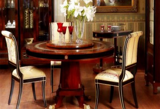 1600x1156px Beautifully Crafted Round Table With Inlay Details Picture in Table