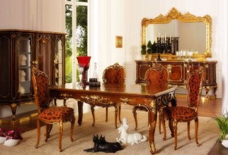 1600x1037px Brocade Chairs And Ornate Table Picture in Table