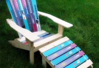 1600x1795px Chair Using Recycled Ski Boards Picture in Chair