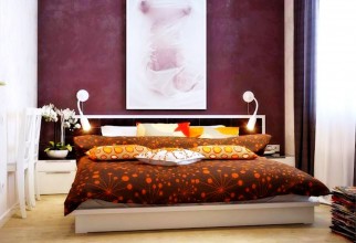1600x1100px Floral Bed Linen Platform Bed Picture in Bedroom