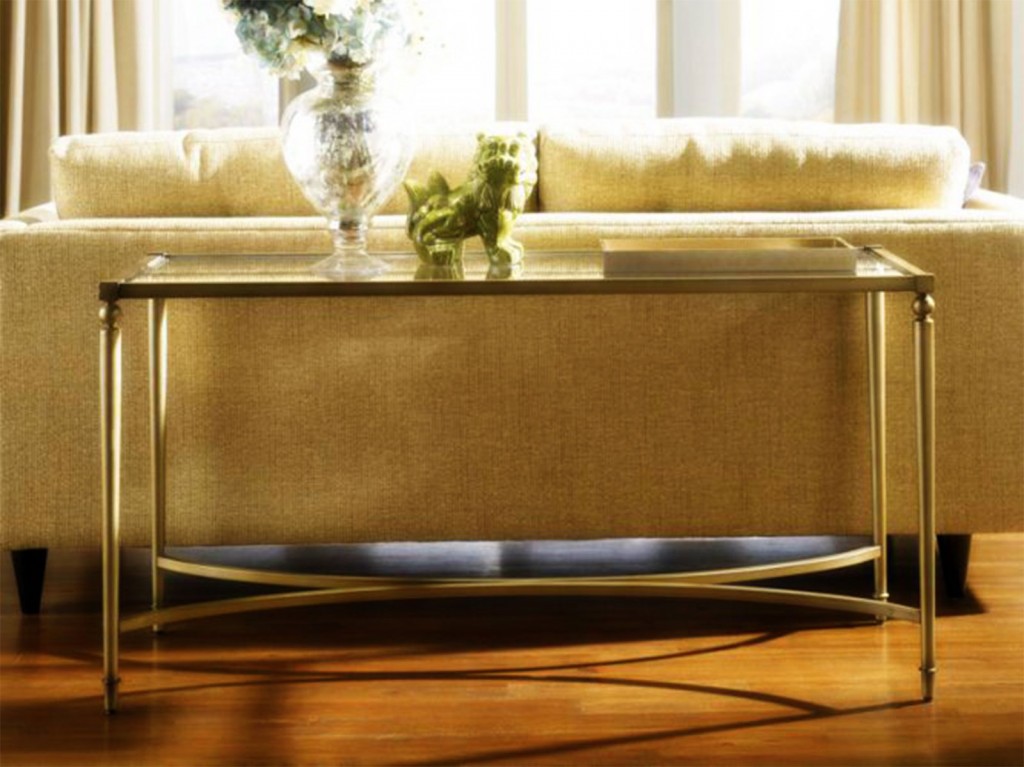 Glass Topped Sofa Table in Table