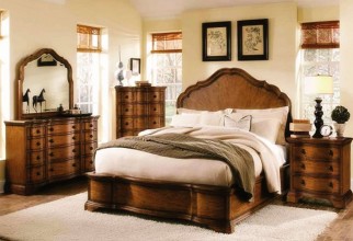 1600x1125px Gorgeous Camel Backed Bed In Natural Wood Finish Picture in Bedroom