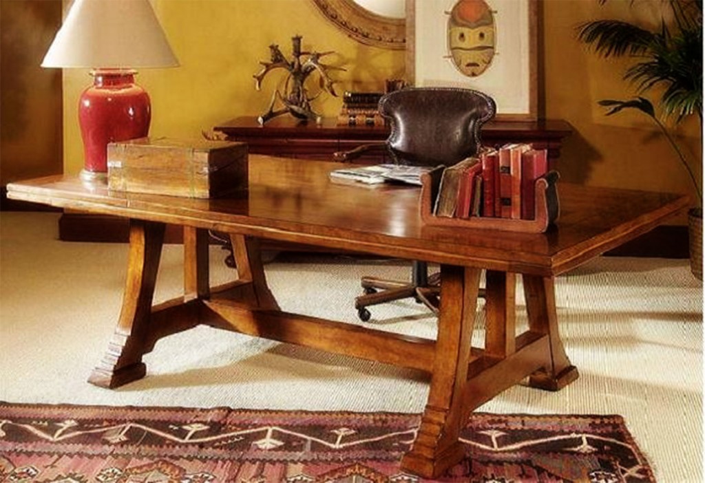 Handsome Solid Wood Office Table in Table