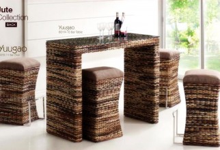 1600x1005px Jute Bar Table And Stools Picture in Table