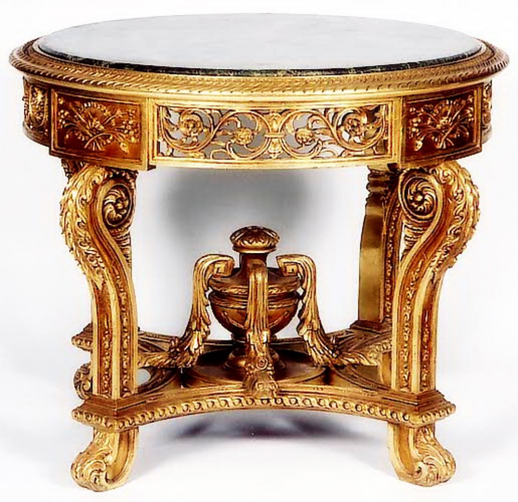 Louis Xiv Style Round Table in Table