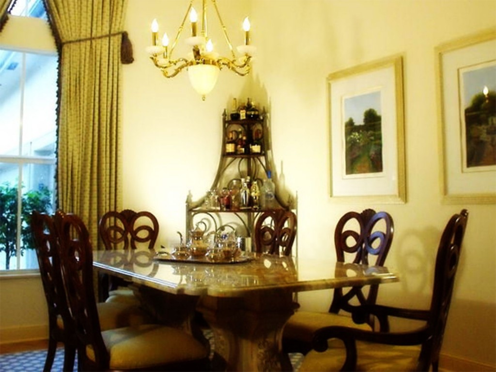 Old World Charm Dining Room in Kitchen