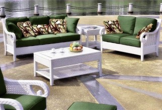 1600x1071px Striking White Green Rattan Sofa Set With Coffee Table Picture in Table
