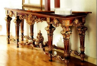 1600x1176px Superbly Carved Wood Console Table Picture in Table