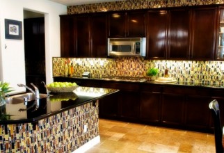 1600x982px Tiled Backsplash To Match Island Picture in Kitchen