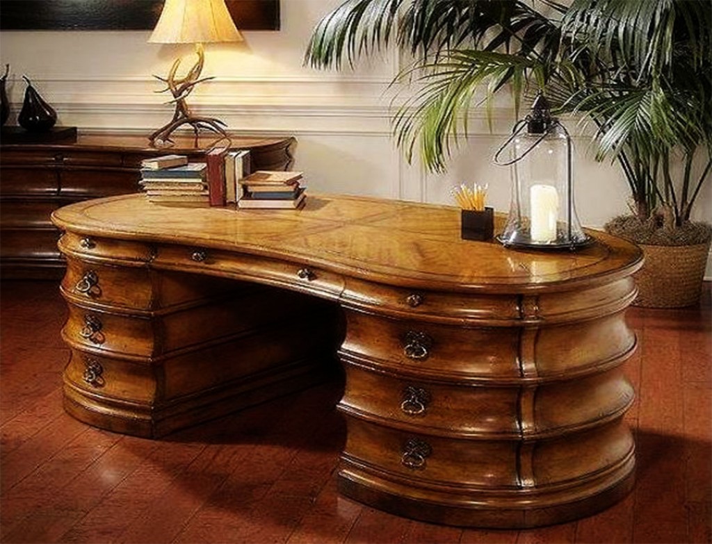 Wonderful Wood Office Table With Drawers in Table