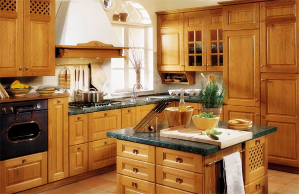 Wooden Kitchen Island Picture in Kitchen