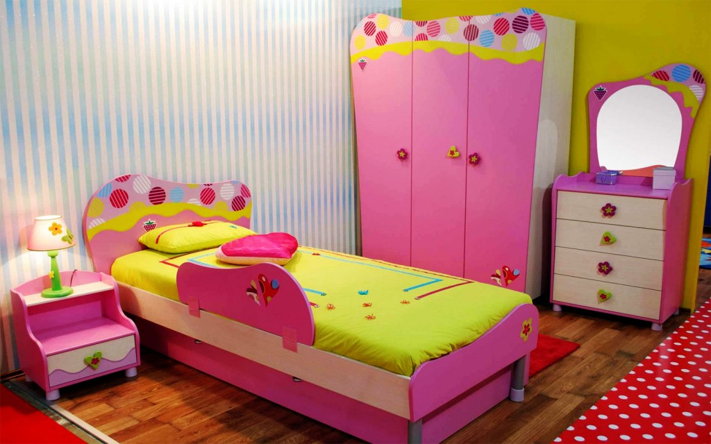 Pink Kids Bedroom Furniture Sets in Bedroom