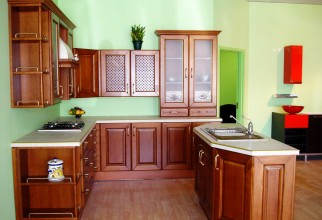 1600x1200px Rustic Wood Kitchen Cabinets Picture in Kitchen