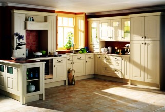 1600x1088px White Small Kitchen Cabinets Picture in Kitchen