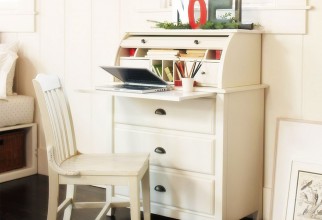 1600x1440px A Classic Roll Top Desk In White1 Picture in Furniture Idea