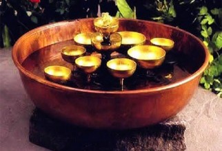 1600x1398px Brown Earthenware And Brass Fountain Picture in Furniture Idea