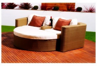 1600x1333px Brown Rattan Garden Sofa Picture in Chair