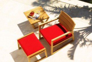 1600x1060px Deckchair And Ottoman In Red Picture in Furniture Idea