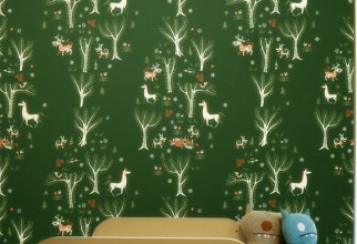 1600x1445px Forest And Trees Pattern Picture in Furniture Idea