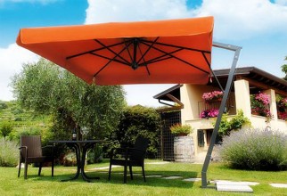 1600x1094px Front Yard Sun Parasol In Orange Picture in Furniture Idea