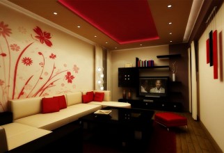 1600x1067px Offwhite Red Living Room Furniture Designs Picture in Living Room