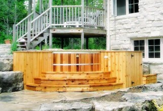 1600x1210px Outdoor Spa Beautifully Set Up Picture in Furniture Idea