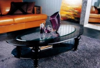 1600x1077px Oval Glass Top Framed With Designed Black Top Picture in Furniture Idea