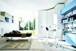 1600x922px Shelves Floting In Powder Blue Picture in Furniture Idea