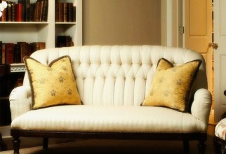 1600x1497px White Loveseat With Quilted Back With Button Picture in Furniture Idea
