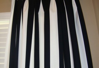 1200x1600px Black And White Stripe Curtains Picture in Curtain
