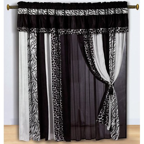 Black And White Window Curtains in Curtain