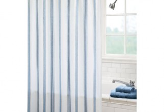 500x500px Blue And White Shower Curtain Picture in Curtain