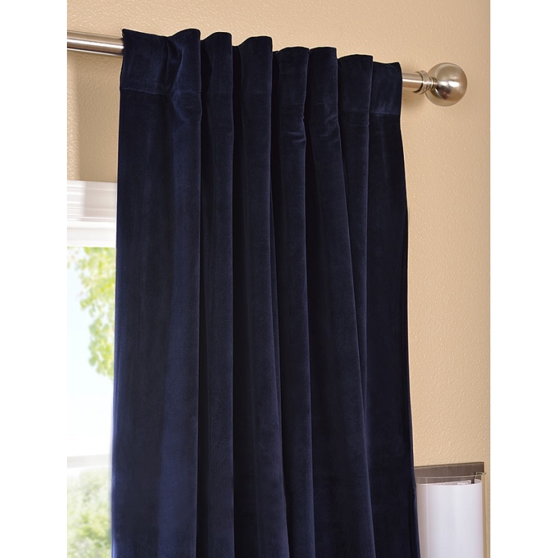 Blue Velvet Curtains in Curtain