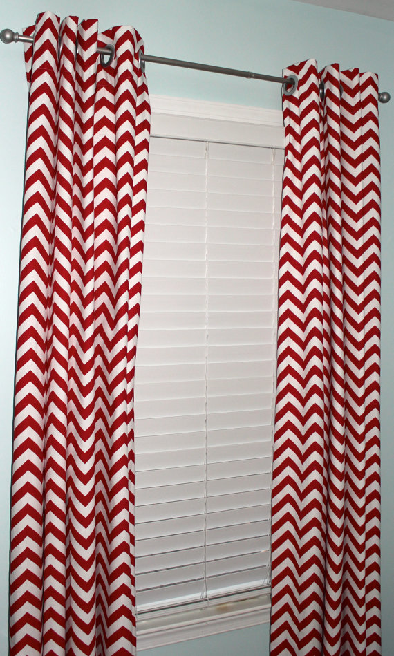 Chevron Stripe Curtains in Curtain