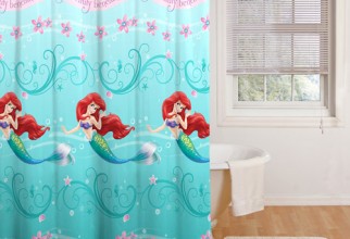 500x500px Little Mermaid Shower Curtain Picture in Curtain
