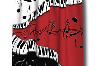400x517px Music Shower Curtain Picture in Curtain