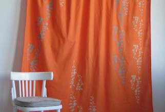 1163x1500px Orange Shower Curtains Picture in Curtain
