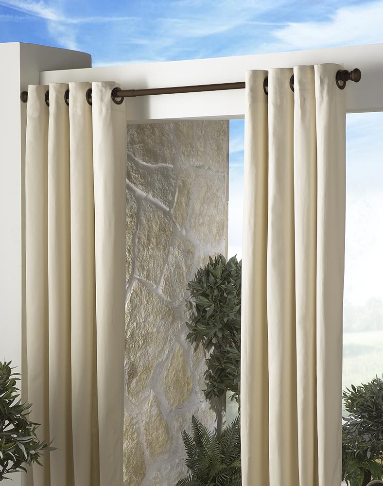 Outdoor Curtain Rod in Curtain