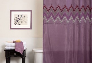 540x540px Plum Shower Curtain Picture in Curtain