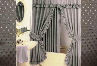900x750px Swag Shower Curtains Picture in Curtain