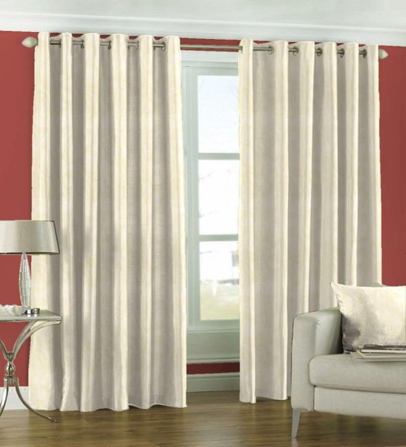 White Eyelet Curtains in Curtain