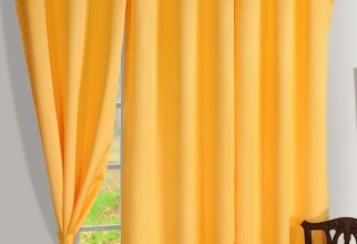 600x600px Yellow Blackout Curtains Picture in Curtain