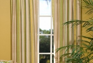 482x603px Yellow Striped Curtains Picture in Curtain