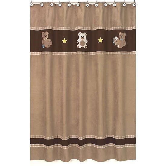Bear Shower Curtain in Curtain