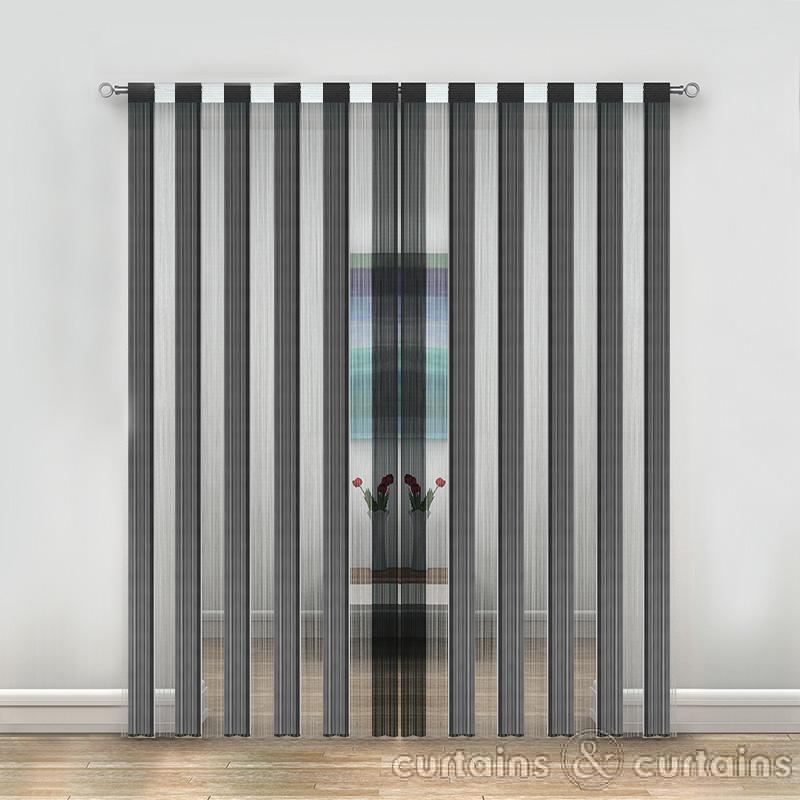 Black And White Curtain Panels in Curtain