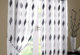 604x800px Black And White Curtains Picture in Curtain