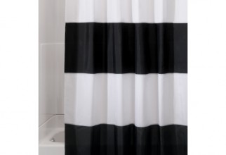 500x500px Black And White Shower Curtains Picture in Curtain