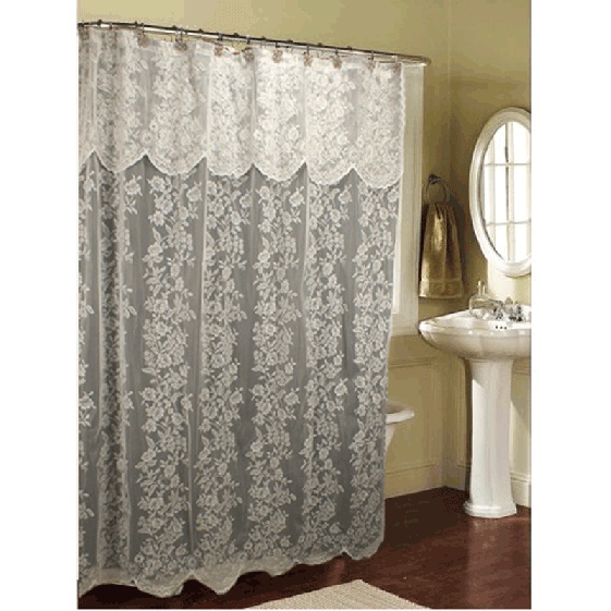 Black Lace Curtains in Curtain